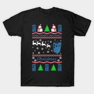 Wibbily Wobbly Timey Wimey Ugly Sweater T-Shirt